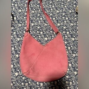 UNICORN 🦄  Portland Leather Foxglove Suede Naomi Shoulder Bag